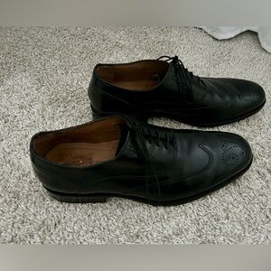 Johnston & Murphy Signature Series Black Men’s Oxford Wingtips Shoes Sz 8 1/2 M